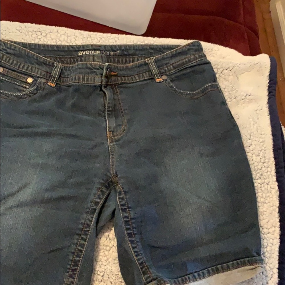 Avenue Denim Bermuda Shorts